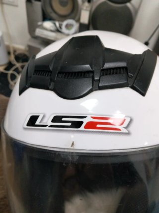 Casco integral moto LS2 blanco