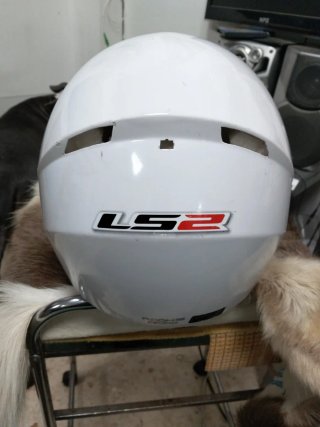 Casco integral moto LS2 blanco