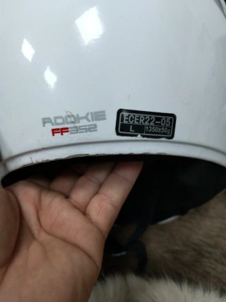 Casco integral moto LS2 blanco