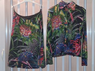 Completo Camicia Gonna Donna Signora Vintage Curvy