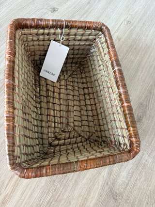 Cesto Organizador Rectangular Mimbre