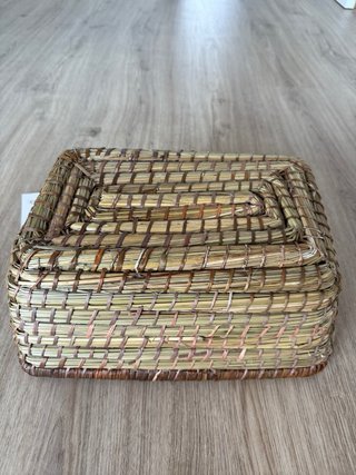 Cesto Organizador Rectangular Mimbre