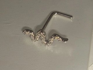 4 Piercings Nariz Góticos. Sin Estrenar