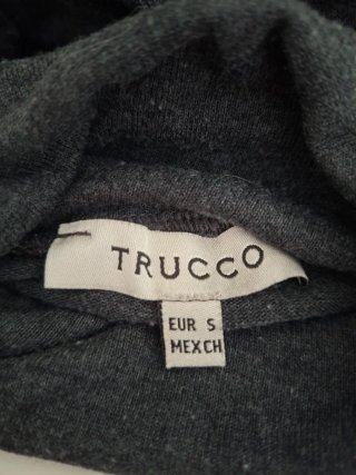Jersey mujer cuello vuelto gris