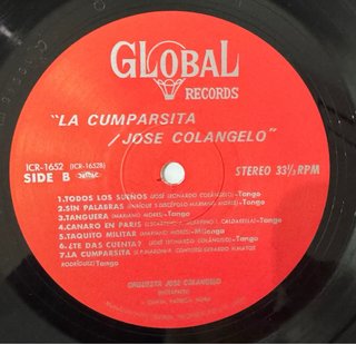 LP La Cumparsita - Jose Colangelo