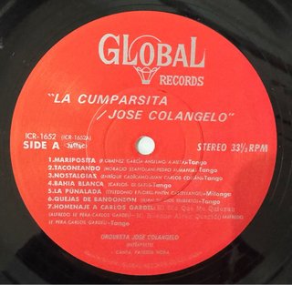 LP La Cumparsita - Jose Colangelo