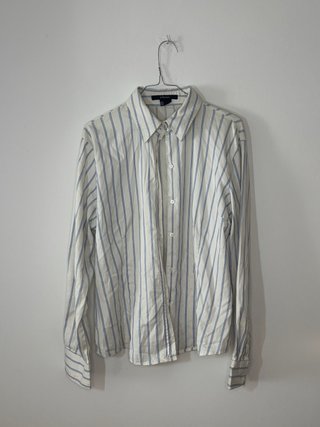 Camisa Zara Rayas Azul Talla XL