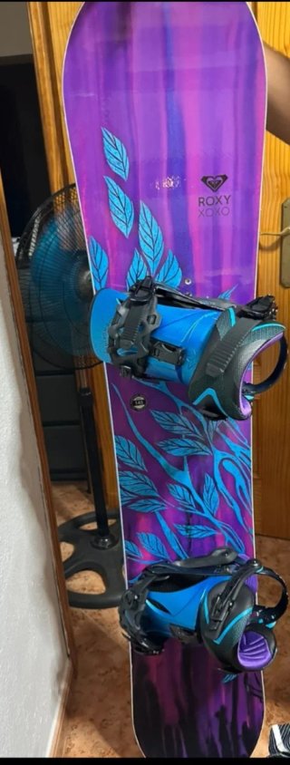 Tabla de Snowboard con Fijaciones