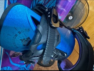 Tabla de Snowboard con Fijaciones