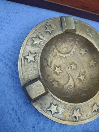 Lote Cenicero Latón/Bronce Años 70/80