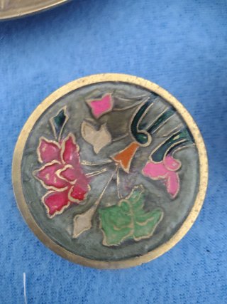 Lote Cenicero Latón/Bronce Años 70/80