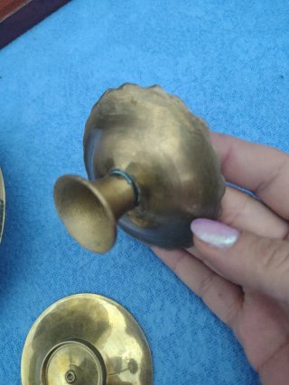 Lote Cenicero Latón/Bronce Años 70/80