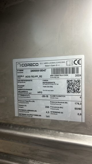 Congelador profesional Coreco ACG-752-PF_R2