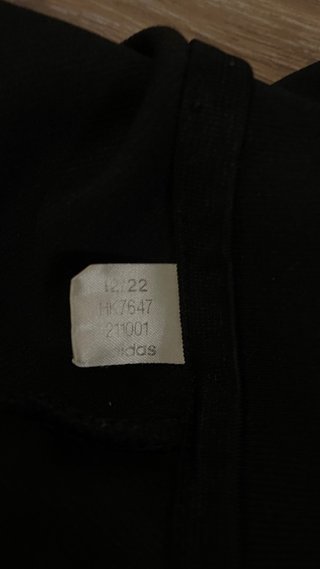 Sudadera Adidas Negra Media Cremallera