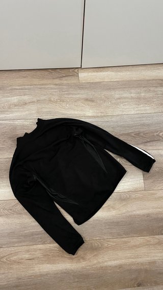 Sudadera Adidas Negra Media Cremallera