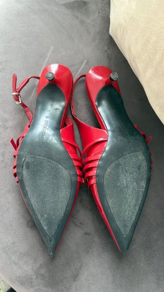 Tacones Stradivarius Rojos Talla 36