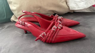Tacones Stradivarius Rojos Talla 36