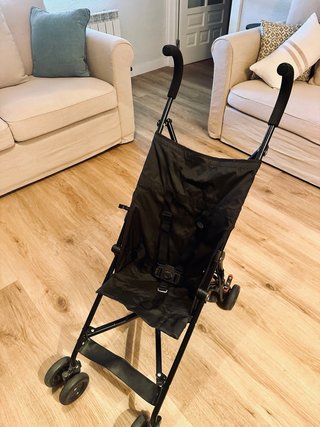 Carrito de paseo plegable negro