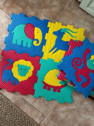 Puzzle Suelo Goma Bebé Animales
