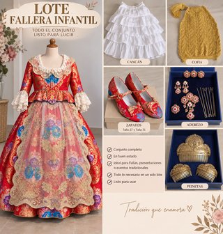 Traje Fallera Infantil Lote Completo