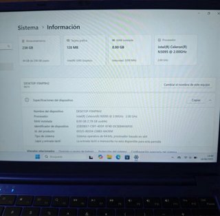 Portátil Ruzava Azul con Funda Teclado Amarilla