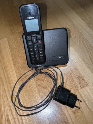 Teléfono Inalámbrico Philips Negro