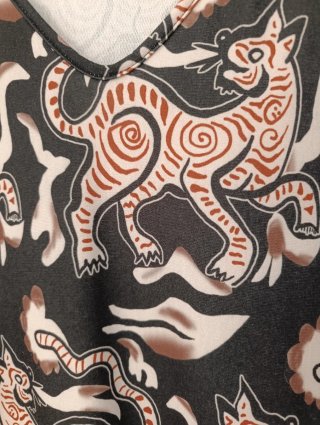 Vestido estampado animal print