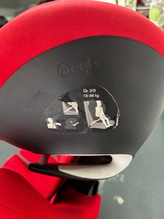 Silla coche Cybex Grupo 2/3 Roja M- fix