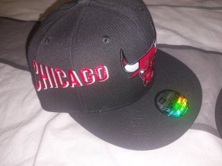 Gorra New Era Chicago Bulls Negra Roja