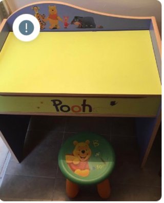 Mesa y taburete infantil Winnie de Pooh