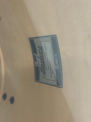 Batería Pearl Masters Custom Blanca
