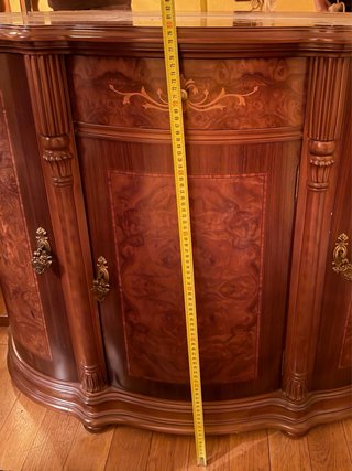 Mueble de entrada / recibidor madera con espejo