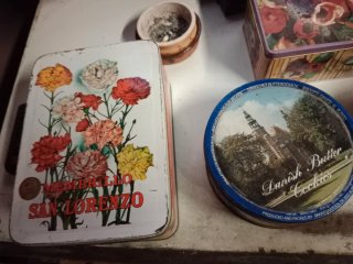 Lote 15 latas antiguas de galletas