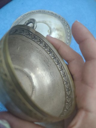 Juego Vintage Tazas y Platos con Cucharas