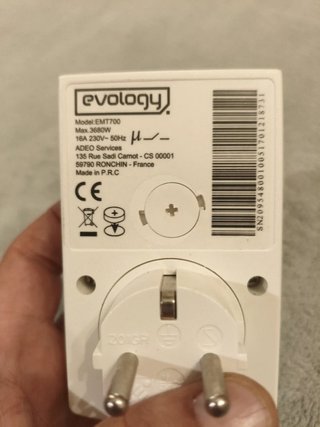 Temporizador Digital Enchufe Evology EMT700