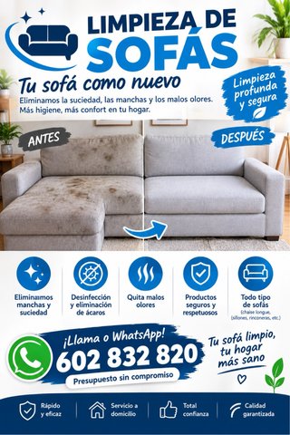 Limpieza sofas