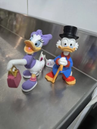 Figuras Disney Pato Donald y Daisy