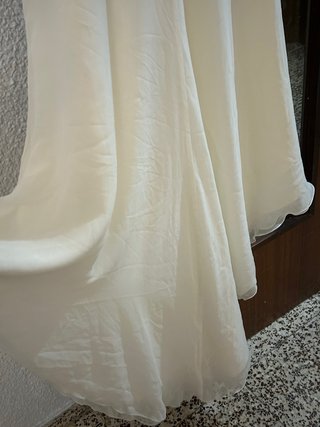 Vestido de Novia Dorado y Blanco