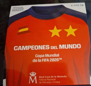Moneda 5 Euro Campeones del Mundo Plata 925