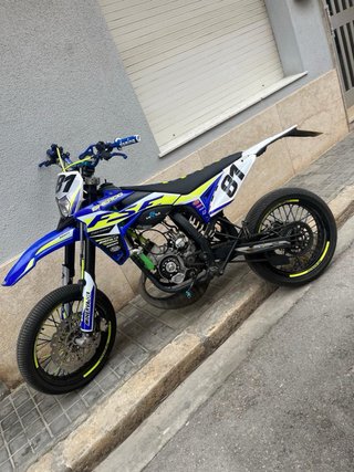Sherco 49cc Motocross Azul y Blanco