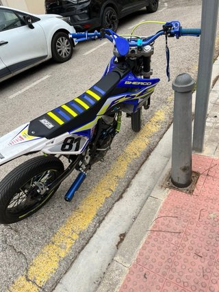 Sherco 49cc Motocross Azul y Blanco
