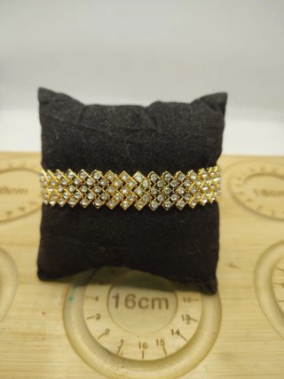 Pulsera Acero Dorada Circonitas