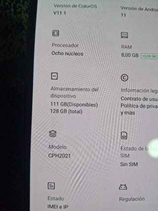 Oppo A91 128GB Negro 8GB RAM + 3