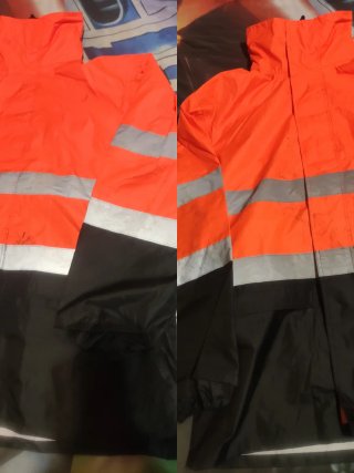 Traje de agua XL naranja y negro