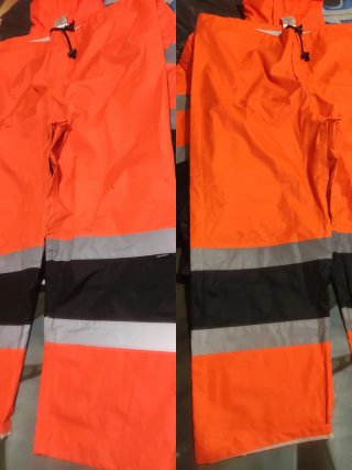 Traje de agua XL naranja y negro