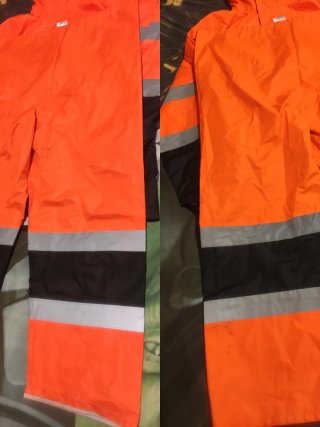 Traje de agua XL naranja y negro