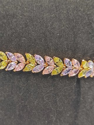 Pulsera Xuping laminada 14k multicolor