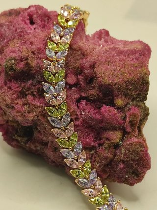 Pulsera Xuping laminada 14k multicolor