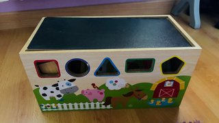 Lote Juguetes Madera Bloques Puzzle Cuentas