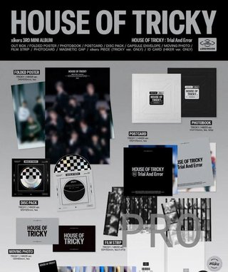xikers - HOUSE OF TRICKY: Trial And Error (3er Mini Album) - Opción: Hicker - Plateado